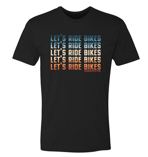 Let's Ride Bikes Men's Shirt  (RETRO)