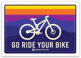 Trail Rider - Black - Mountain Bike Sticker for Sale by epicride