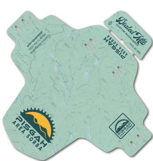 MTB Mudguard - Pisgah National Forest Map (Moss Green)