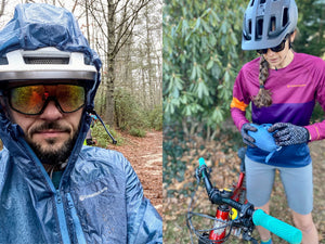 Image of Adapt Packable Mountain Bike Jacket - A versatile, ultra-lightweight, and packable cycling jacket made from 100% Rip-stop Nylon. Wind and rain resistant with Durable Water Repellent (DWR) treatment and fully taped seams to keep moisture out. Features an oversized hood for helmets, chest stash pocket, dual waist adjusters, and reflective logos for style and safety. Unisex fit, perfect for year-round mountain biking adventures.