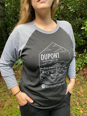 DuPont State Forest - Unisex 3/4 Sleeve Raglan