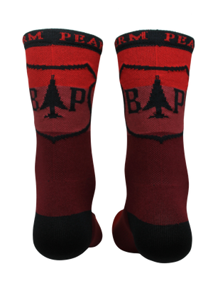 Berm Peak Ranger District Sock - Thin (Red)