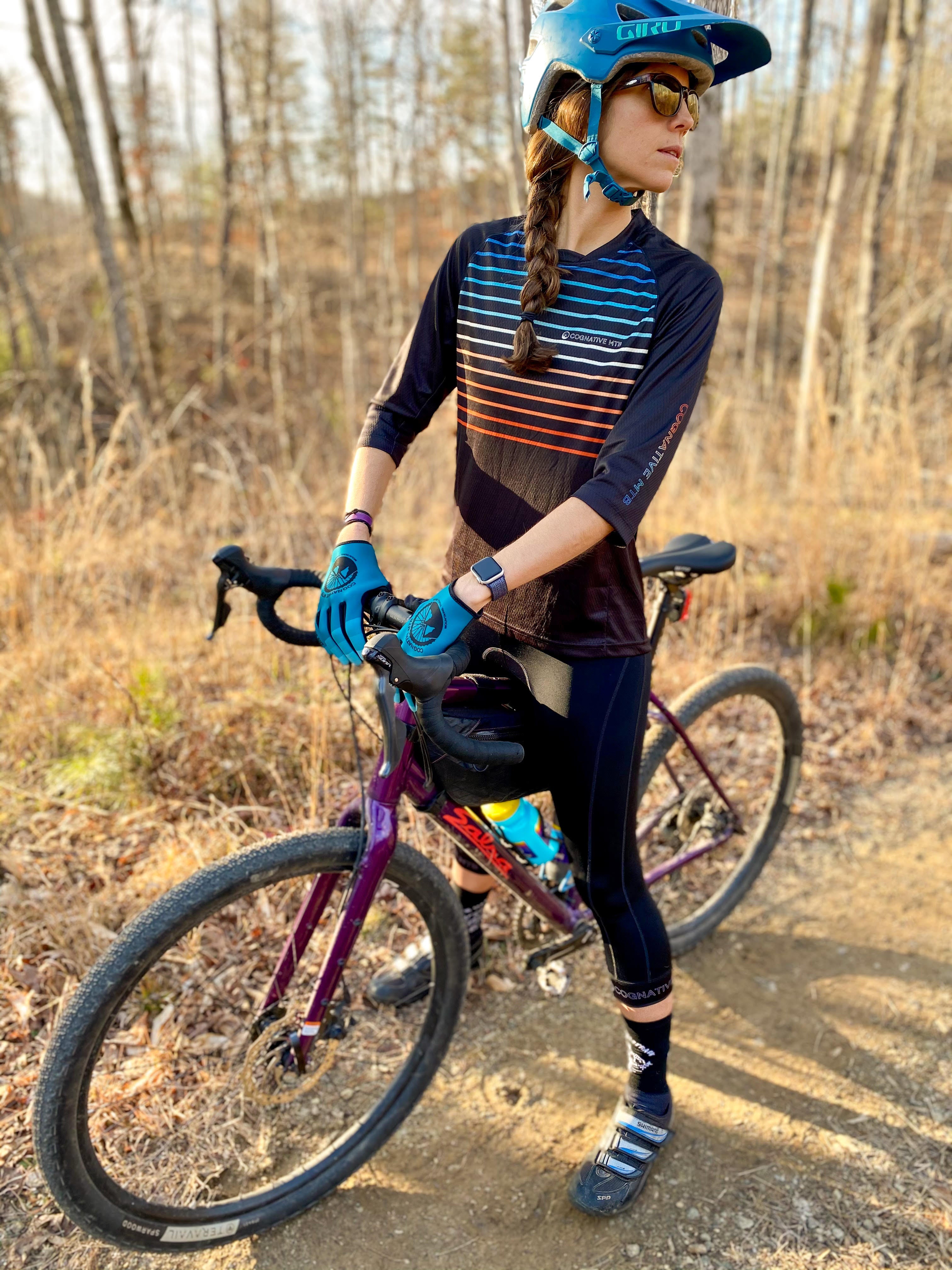 Women\'s Cycling 3/4 Tights - Cognative - Mountain Bike Shorts MTB® Padded - Bike Tights