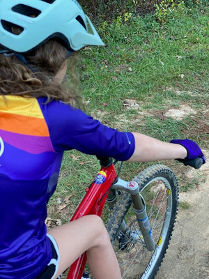 Youth Go Ride Your Bike MTB Jersey-3/4 Sleeve