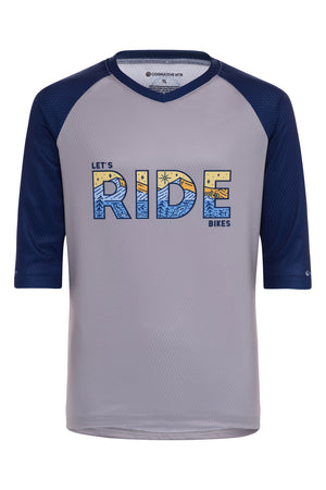 Youth Let's Ride Bikes - 3/4 Sleeve MTB Tech 2.0 Jersey